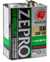 Масло моторное Idemitsu Zepro Eco Medalist 0w-20, 4л
