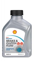Тормозная жидкость Shell Brake & Clutch fluid DOT 4 ESL, 0,5л