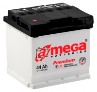 Аккумулятор A-Mega Premium, 44 А/ч 6CT-44-A3 (1)
